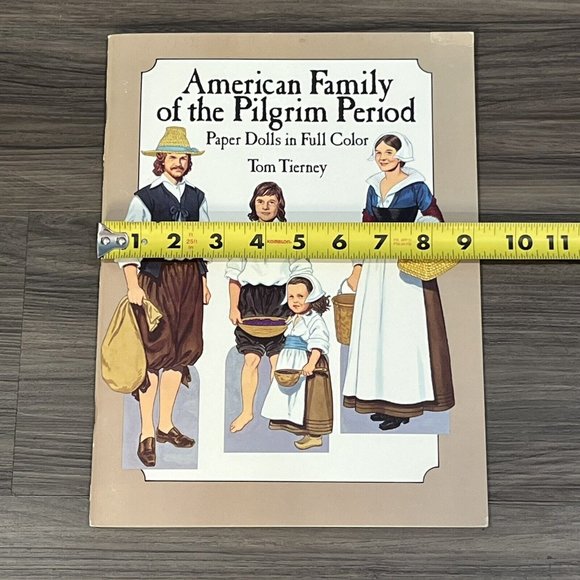 Vintage 1987 Tom Tierney American Family Of The Pilgrim Period Paper Doll Book - Picture 13 of 13